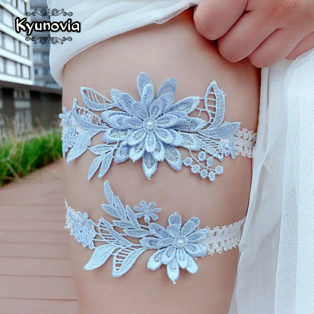 Kyunovia Blue Lace Bridal Garter Lace Wedding Garter Elegant Garter Bridal Shower Gift Women Thigh Ring Leg Garter BY26
Kyunovia Blue Lace Bridal Garter Lace Wedding Garter Elegant Garter Bridal Shower Gift Women Thigh Ring Leg Garter BY26