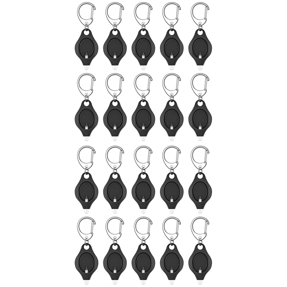 20 Pack Mini Keychain Flashlight Ultra Bright LED Key Ring Light Torch, LED Keychain Black
20 Pack Mini Keychain Flashlight Ultra Bright LED Key Ring Light Torch, LED Keychain Black
