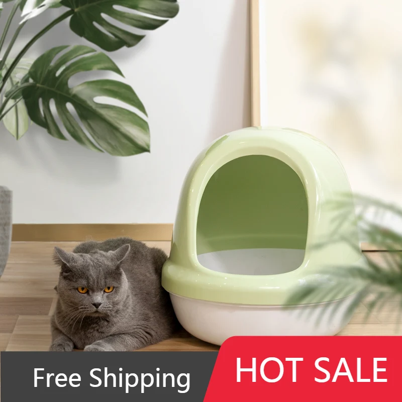 Modern Large Litter Box for Cat Semi Closed Built In Cat Litter Tray Portable Toilet Plastic Arenero Gato Pet Supplies Gatos
Modern Large Litter Box for Cat Semi Closed Built In Cat Litter Tray Portable Toilet Plastic Arenero Gato Pet Supplies Gatos