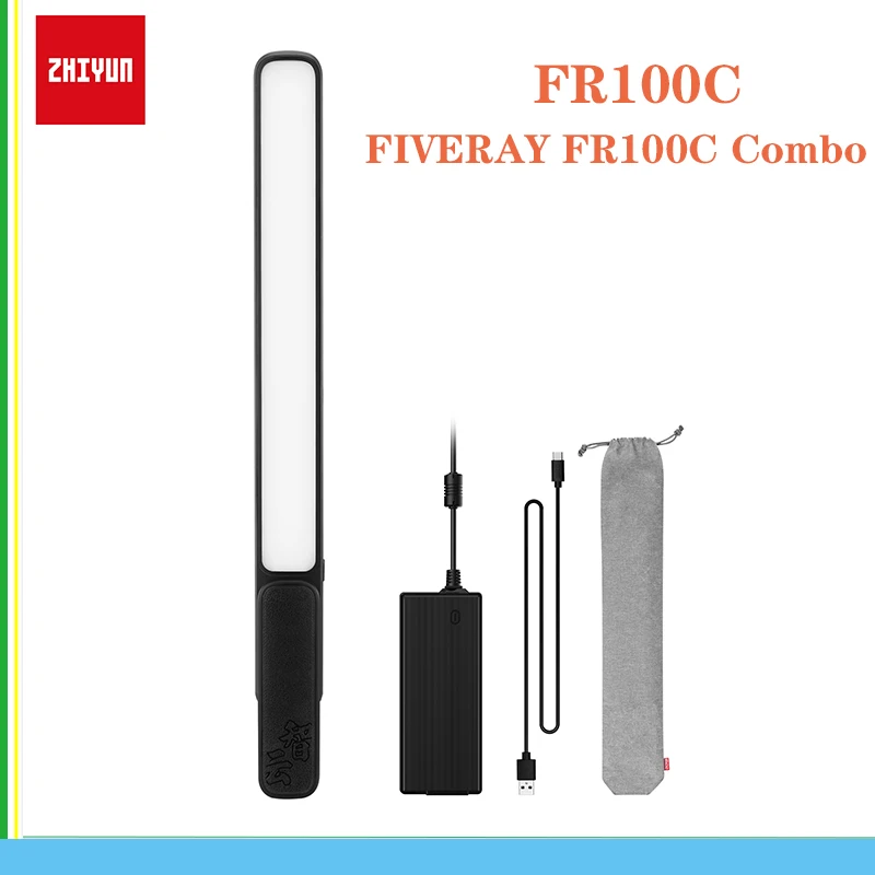 

ZHIYUN FIVERAY FR100C Handheld LED 100W Stick Light Profissional 2700K-6200K Photography Light For Youtube/ Tiktok Video Light