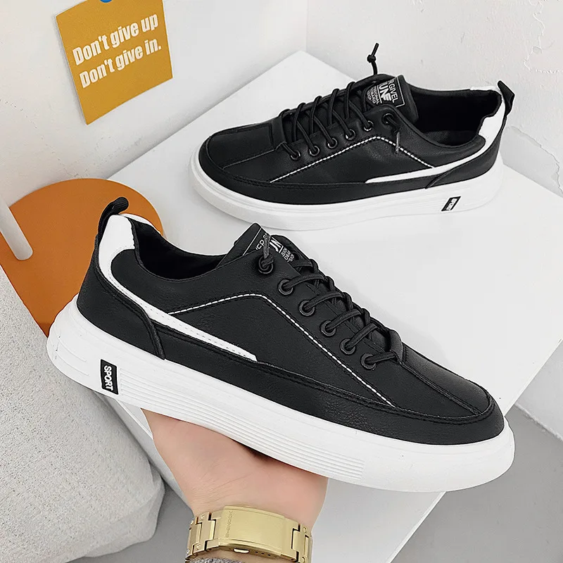 Кроссовки мужские из ПУ кожи, роскошная Повседневная Уличная обувь на шнуровке, роскошные брендовые кеды ручной работы для отдыха
Кроссовки мужские из ПУ кожи, роскошная Повседневная Уличная обувь на шнуровке, роскошные брендовые кеды ручной работы для отдыха