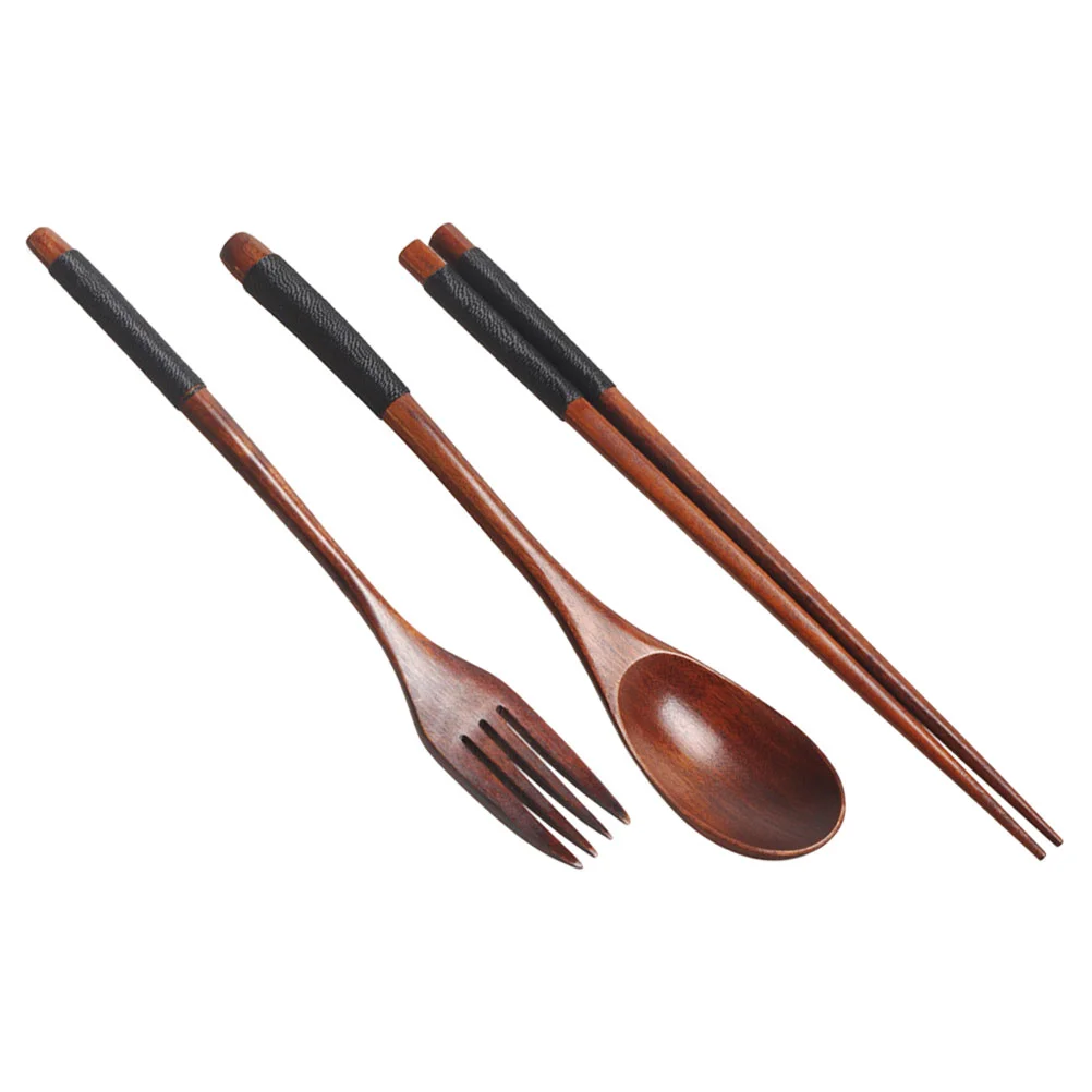 Wooden Cutlery Set Wood Tableware Utensils Forks Chopsticks Spoons Portable Camping Flatware Travel Dinnerpicnic Reusable Supply
Wooden Cutlery Set Wood Tableware Utensils Forks Chopsticks Spoons Portable Camping Flatware Travel Dinnerpicnic Reusable Supply