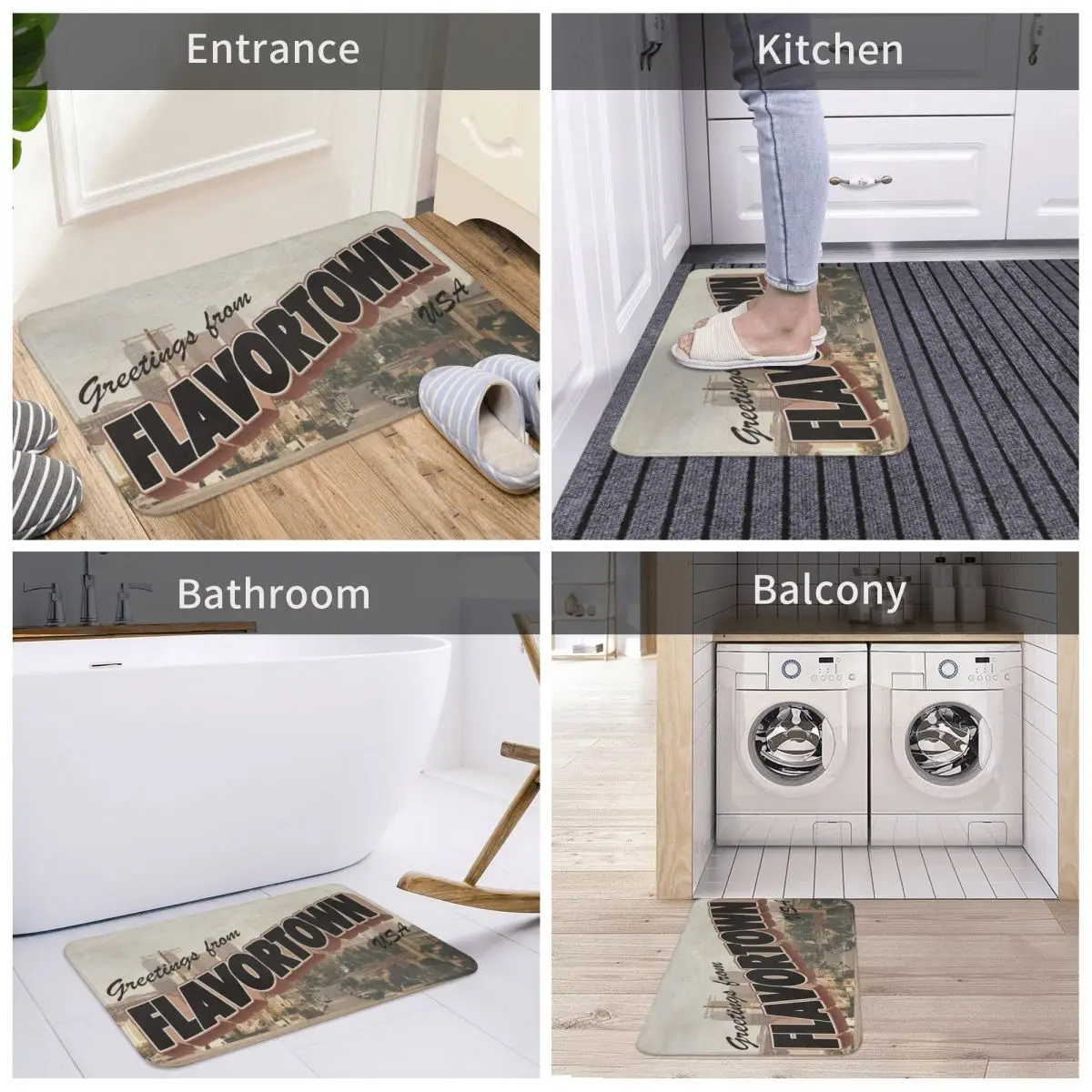 Door Mat Flavortown Postcard Decor 3D Rug Carpet Bathmat Anti-slip Entrance Living Room Home Kitchen Durable Bathroom Balcony
Door Mat Flavortown Postcard Decor 3D Rug Carpet Bathmat Anti-slip Entrance Living Room Home Kitchen Durable Bathroom Balcony