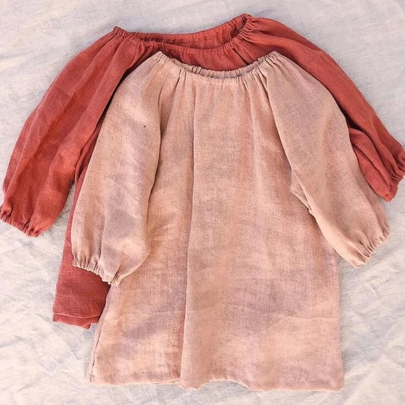 Linen Cotton Baby Girl Dress Solid Long Sleeve Llittle Girls Simple Dress Casual Dress Fashion Toddler Garden Dress Kids Clothes
Linen Cotton Baby Girl Dress Solid Long Sleeve Llittle Girls Simple Dress Casual Dress Fashion Toddler Garden Dress Kids Clothes