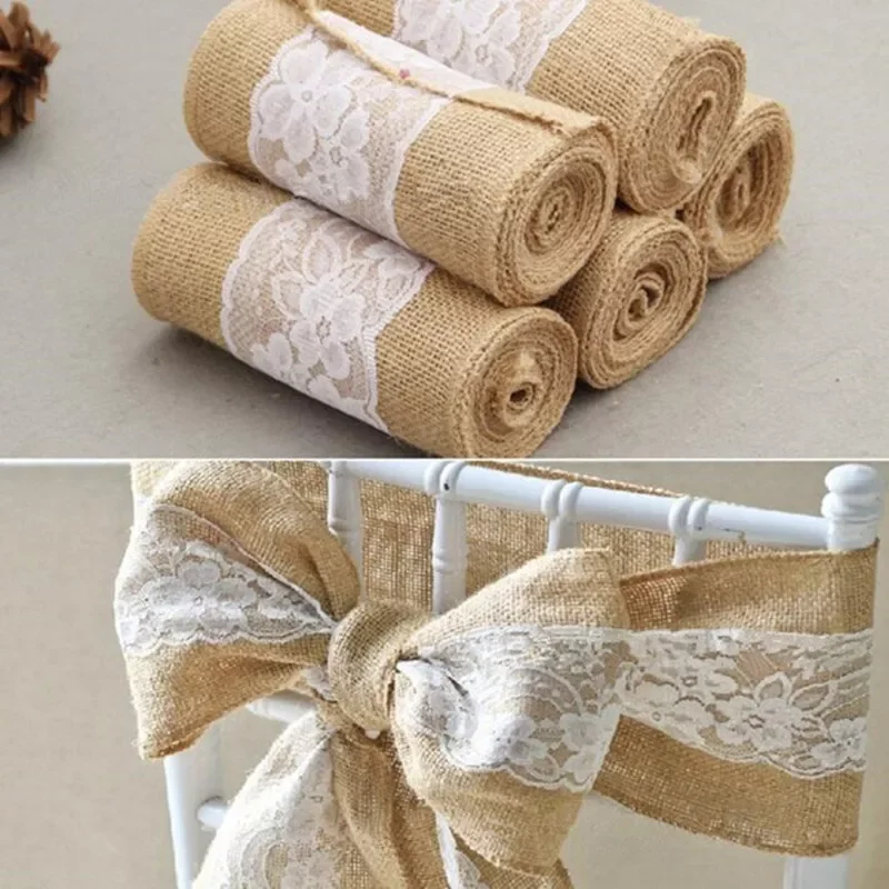 245cm* 15cm Burlap Hessian Ribbon with Lace Sashes for Wedding Craft Party Decoration , AA7896
245cm* 15cm Burlap Hessian Ribbon with Lace Sashes for Wedding Craft Party Decoration , AA7896
