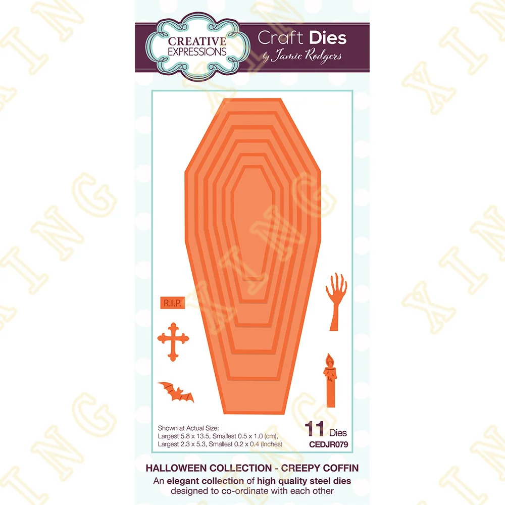 Halloween Creepy Coffin Metal Cutting Dies for DIY Scrapbooking Photo Cutting Die Paper Cards Embossing Decorative Craft New
Halloween Creepy Coffin Metal Cutting Dies for DIY Scrapbooking Photo Cutting Die Paper Cards Embossing Decorative Craft New