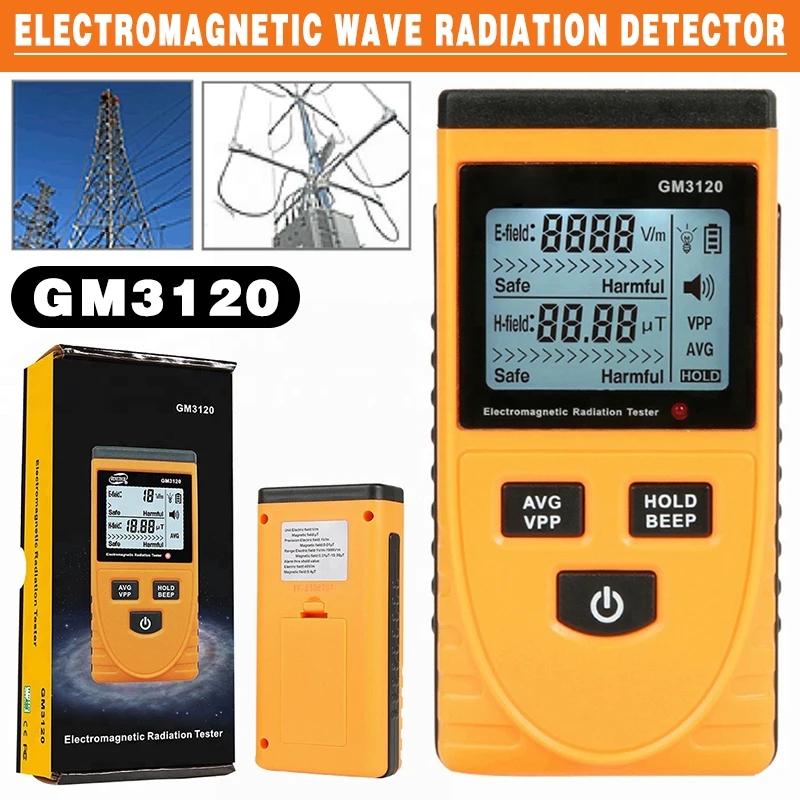 Professional Electric Field Radiation Detection Tool Portable GM3120 Electromagnetic Wave Radiation Detector Tester
Professional Electric Field Radiation Detection Tool Portable GM3120 Electromagnetic Wave Radiation Detector Tester