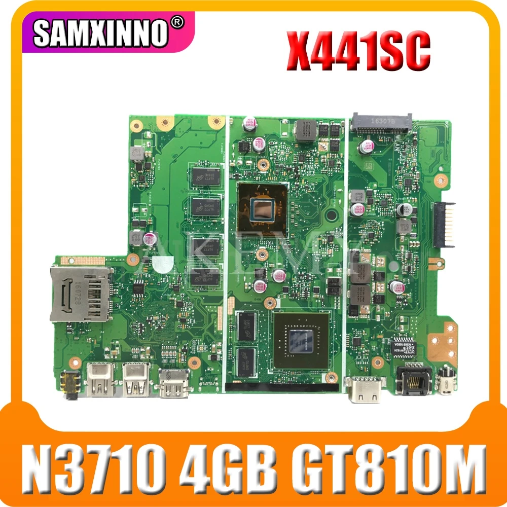 X441SC Motherboard REV2.1 Mainboard For Asus X441S X441SC Motherboard Test OK N3710 CPU 4GB-RAM GT810M
X441SC Motherboard REV2.1 Mainboard For Asus X441S X441SC Motherboard Test OK N3710 CPU 4GB-RAM GT810M