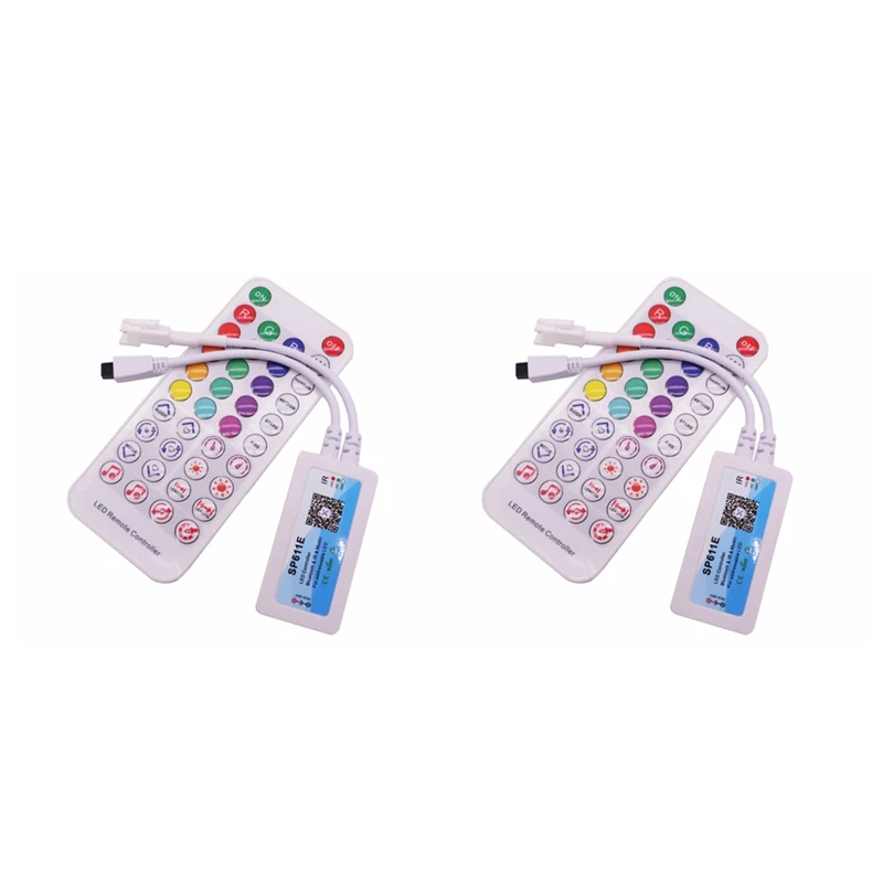 2X RGB Smart Music Bluetooth Smart Controller SP611E For WS2812B SK6812 WS2811 Addressable LED RGB Tape Strip
2X RGB Smart Music Bluetooth Smart Controller SP611E For WS2812B SK6812 WS2811 Addressable LED RGB Tape Strip