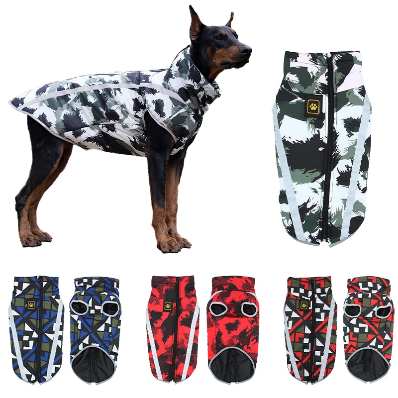 Winter Warm Pet Dog Clothes Waterproof Turtleneck Dog Cotton Jacket Reflective For Small Large Dogs Golden Retriever Coat Pug
Winter Warm Pet Dog Clothes Waterproof Turtleneck Dog Cotton Jacket Reflective For Small Large Dogs Golden Retriever Coat Pug