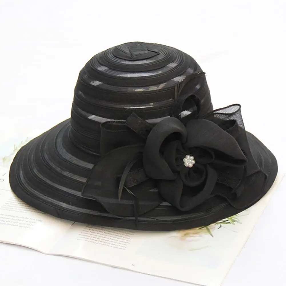 Стильная женская шапка для церкви однотонная Регулируемая темпераментная с УФ-защитой Цветочная шляпа
Стильная женская шапка для церкви однотонная Регулируемая темпераментная с УФ-защитой Цветочная шляпа