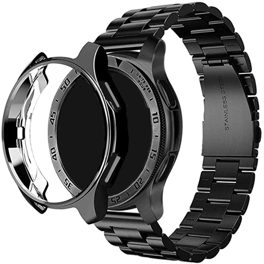 Ремешок и чехол из ТПУ для Samsung Galaxy Watch 4 44 мм 40 мм, браслет из нержавеющей стали для Galaxy Watch 4, классический браслет 46 мм 42 мм с инструментом
Ремешок и чехол из ТПУ для Samsung Galaxy Watch 4 44 мм 40 мм, браслет из нержавеющей стали для Galaxy Watch 4, классический браслет 46 мм 42 мм с инструментом