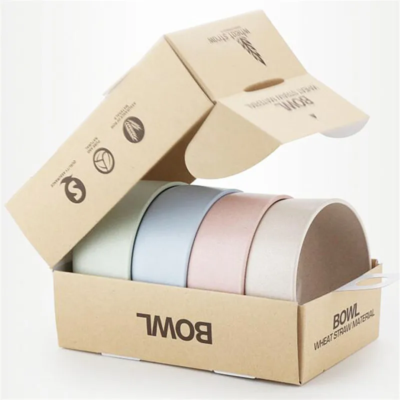 4 PCS/Set Kitchen Tableware Wheat Straw Bowl Food Grade Wheat Rice Bowl Tableware Food Container Eco-friendly Dinnerware
4 PCS/Set Kitchen Tableware Wheat Straw Bowl Food Grade Wheat Rice Bowl Tableware Food Container Eco-friendly Dinnerware