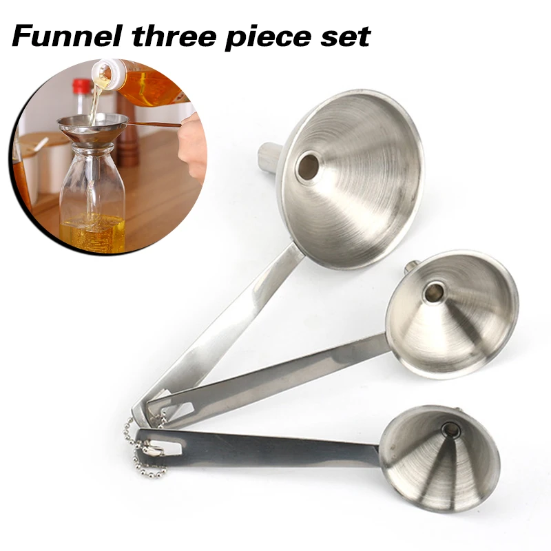 3pcs Stainless Steel Kitchen Funnel Set for Filling Bottles Food Filter Strainer Stainless Steel Food Filter Strainer 3pcs gass
3pcs Stainless Steel Kitchen Funnel Set for Filling Bottles Food Filter Strainer Stainless Steel Food Filter Strainer 3pcs gass