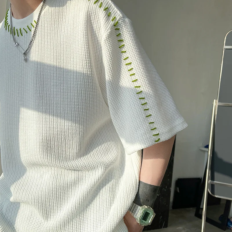 Hong Kong Style Fashion Tide Brand Short-sleeved T-shirt Men's 2022 Summer New Trend Loose Round Neck T-shirt Half-sleeve
Hong Kong Style Fashion Tide Brand Short-sleeved T-shirt Men's 2022 Summer New Trend Loose Round Neck T-shirt Half-sleeve