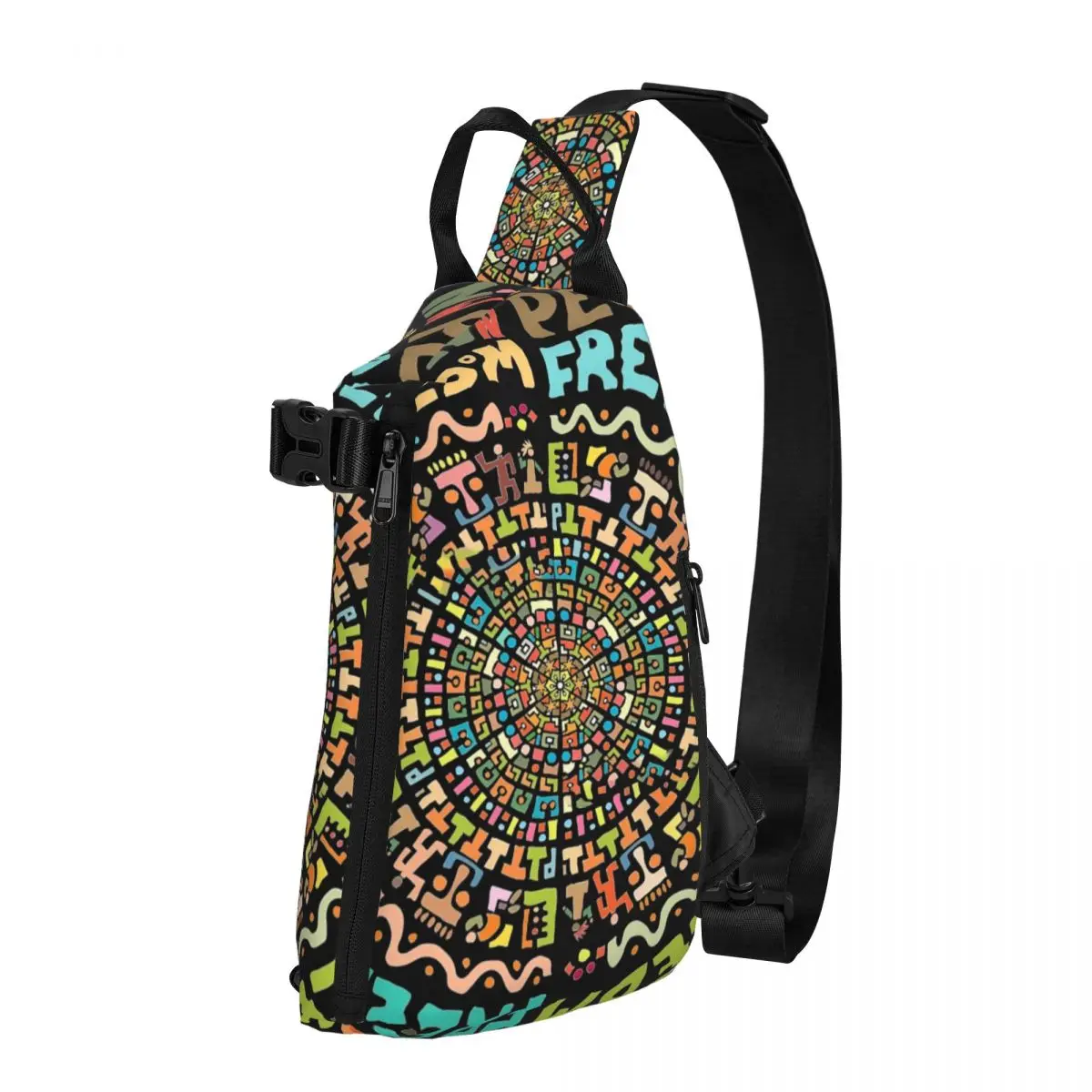 

Сумка на плечо с изображением мандалы, стильная нагрудная Сумочка с абстрактным художественным принтом, мужская дорожная уличная слинг-сумка для телефона, дизайнерские сумки через плечо