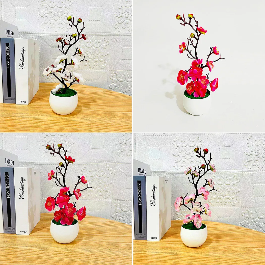 Artificial Potted Plants Bonsai Simulation Artificial Pot Plant Home Office Plum Blossom Decor Durable Hotel Garden Decor
Artificial Potted Plants Bonsai Simulation Artificial Pot Plant Home Office Plum Blossom Decor Durable Hotel Garden Decor