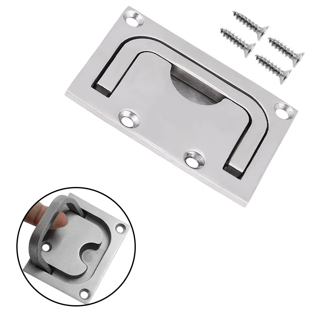 Part Deck Cover Handle Cabin Cover Deck Cover Buckle Embedded Floor Buckle Kits Marine Silver With Screws Brand New
Part Deck Cover Handle Cabin Cover Deck Cover Buckle Embedded Floor Buckle Kits Marine Silver With Screws Brand New