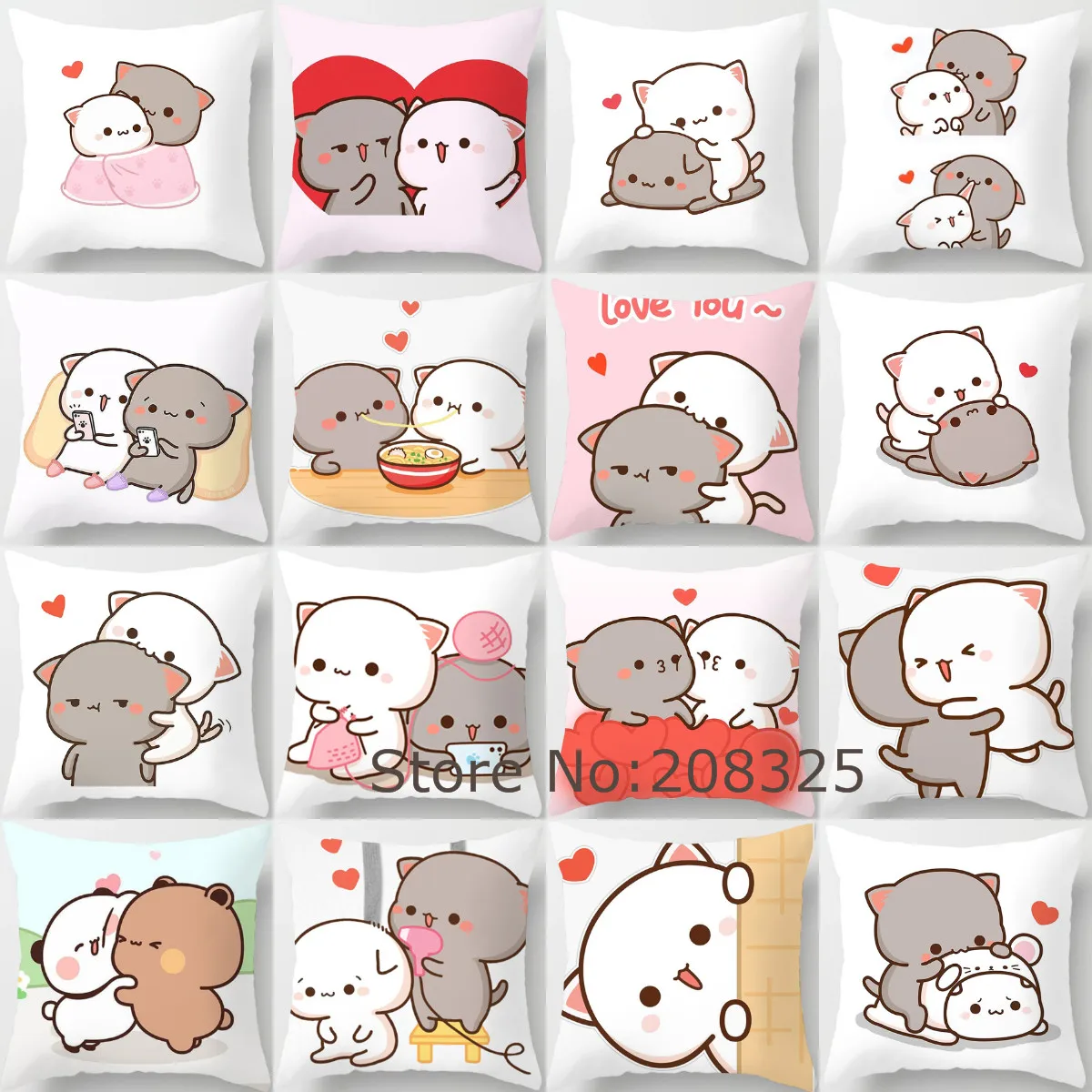 Peach and Goma Pillow Case Mocha Mochi Peach Cat Cushion Cover Pillow Cover Decorative Pillows for Sofa Car Pillowcase
Peach and Goma Pillow Case Mocha Mochi Peach Cat Cushion Cover Pillow Cover Decorative Pillows for Sofa Car Pillowcase