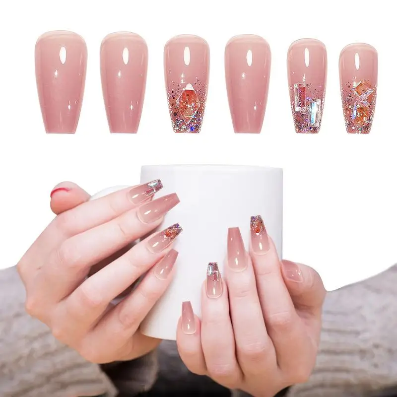 24 шт., Набор накладных ногтей, с клеем
24 шт., Набор накладных ногтей, с клеем