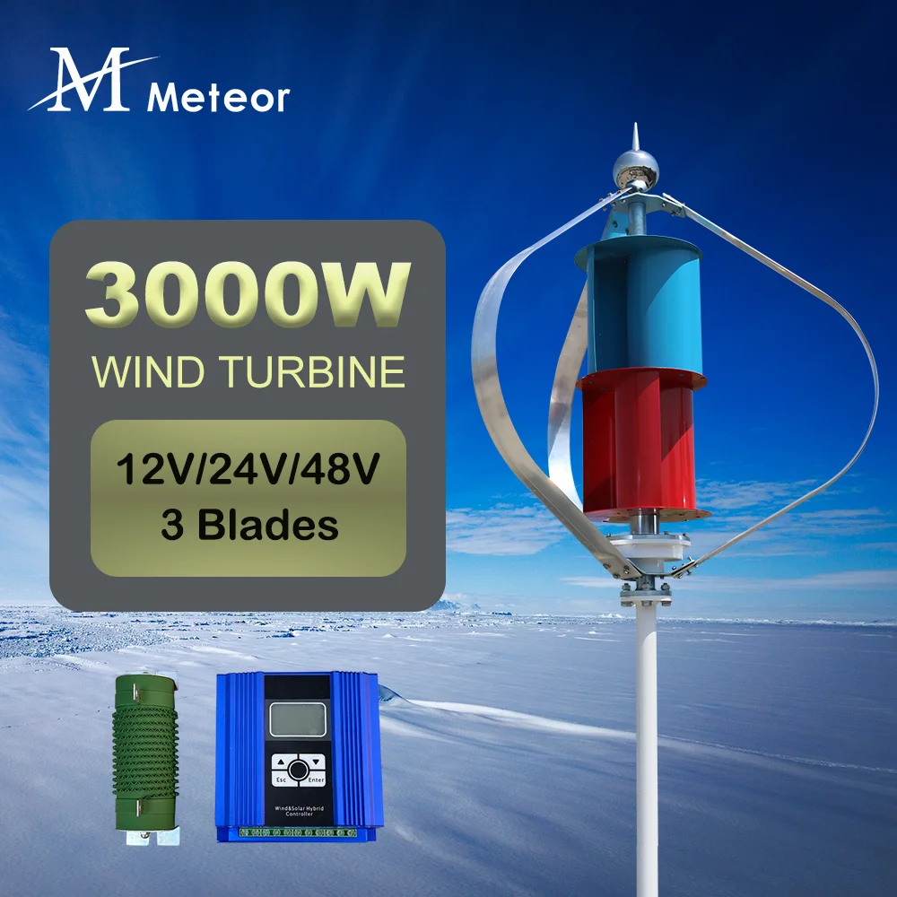 2000w 3000w High Efficiency Vertical Axis Windmill Wind Turbine Generator Maglev Generator 12v 24v 48v Low Start Speed Low Noise
2000w 3000w High Efficiency Vertical Axis Windmill Wind Turbine Generator Maglev Generator 12v 24v 48v Low Start Speed Low Noise