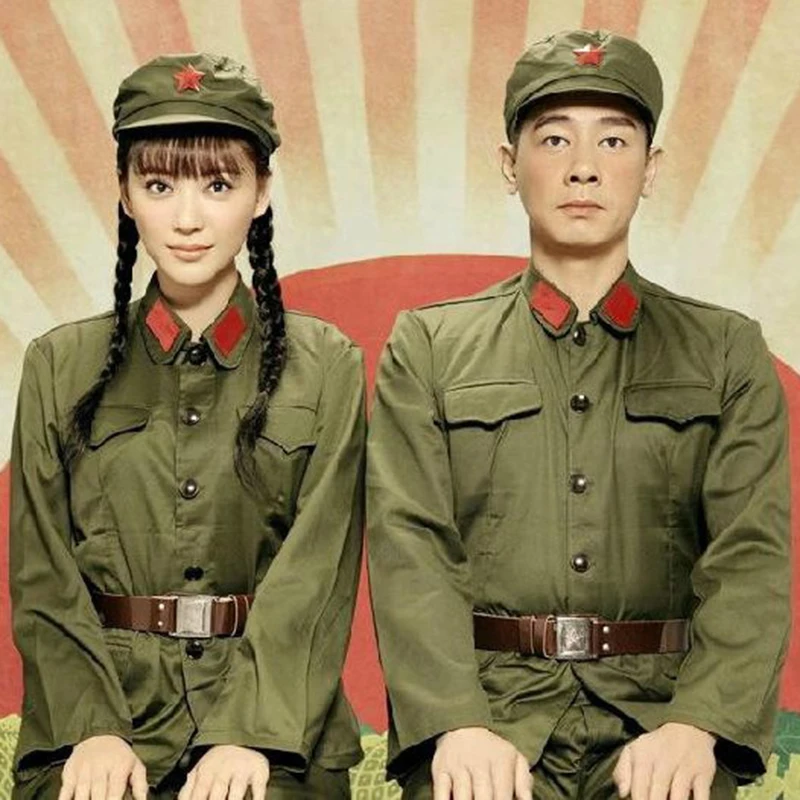 

Специальная Красная Армия для взрослых, костюмы на Хэллоуин, одежда для выступлений на сцене, зеленый военный костюм, военная униформа в ста...