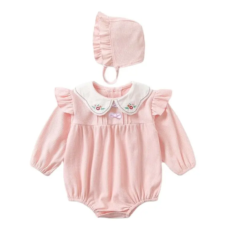 2023 Long-sleeved baby bag fart spring new sweet wind pink onesie fashion newborn girl crawling suit with headband
2023 Long-sleeved baby bag fart spring new sweet wind pink onesie fashion newborn girl crawling suit with headband