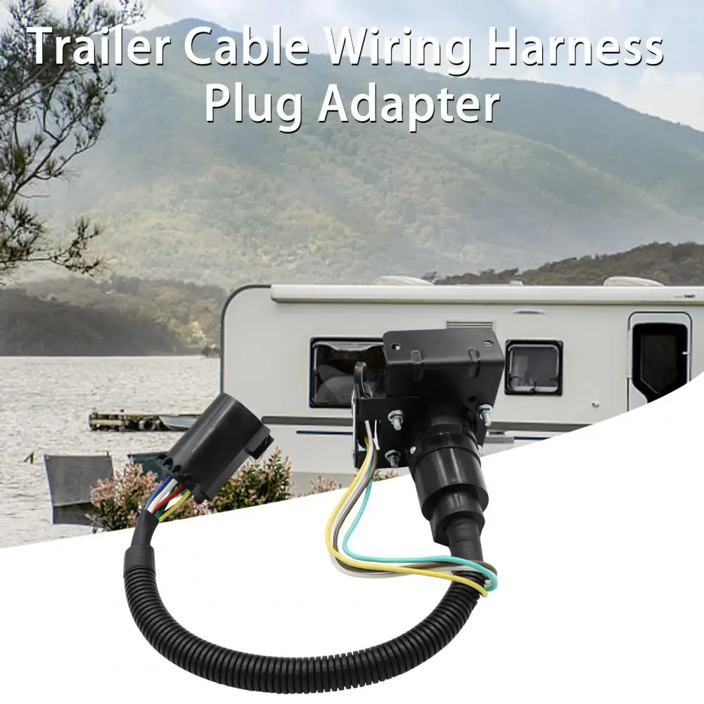 Multi-tow Trailer Connector with Mounting Bracket 7-Way Blade 4-Way Flat American Style RV Trailer Connector Wiring Harness Sock
Multi-tow Trailer Connector with Mounting Bracket 7-Way Blade 4-Way Flat American Style RV Trailer Connector Wiring Harness Sock