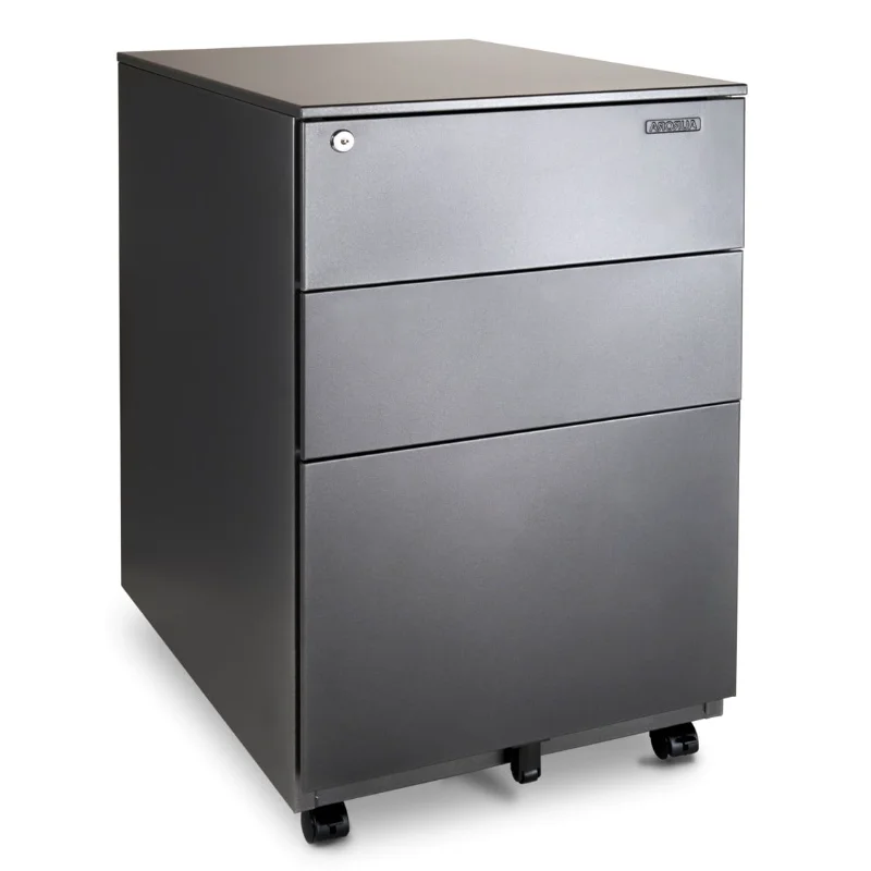 Aurora Modern SOHO Design 3-Drawer Metal Mobile File Cabinet with Lock Key Sliding Drawer, Multiple Colors
Aurora Modern SOHO Design 3-Drawer Metal Mobile File Cabinet with Lock Key Sliding Drawer, Multiple Colors