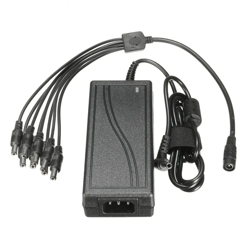 DC Charger Adapter 12V 5A CCTV EU US Plug Power Supply + 8 Way Power Splitter Cable for for Monitor CCTV CCD Security Camera
DC Charger Adapter 12V 5A CCTV EU US Plug Power Supply + 8 Way Power Splitter Cable for for Monitor CCTV CCD Security Camera