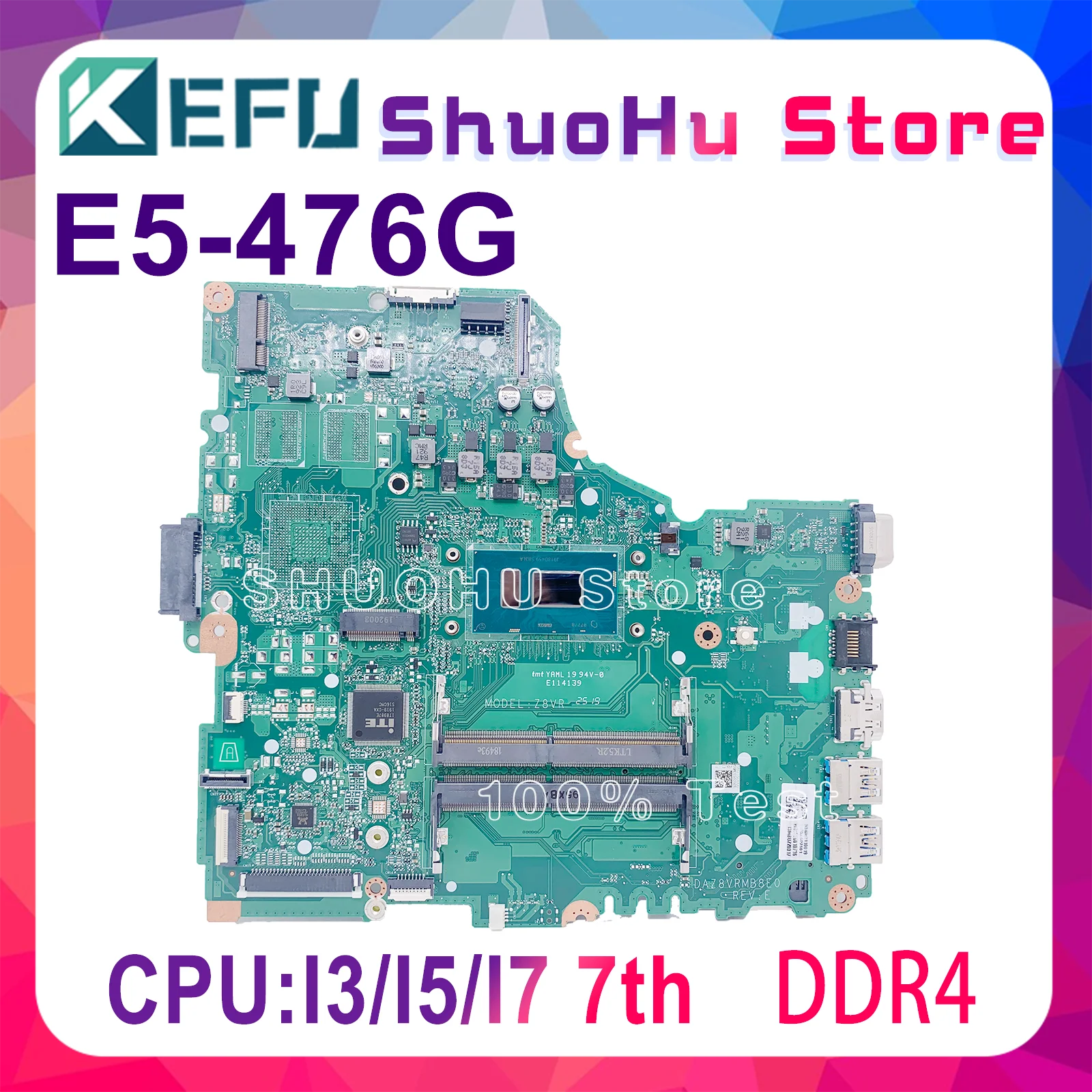 Материнская плата KEFU для ноутбука Acer Aspire DAZ8VRMB8E0 |