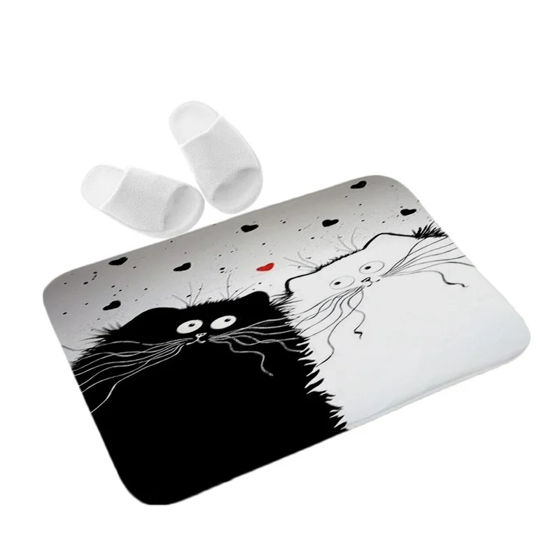 Funny Black Cat White Floor Mat Home Living Room Rugs Non-slip Kitchen Bathroom Mat Entrance Carpet Door Mat Decor Tapis Chambre
Funny Black Cat White Floor Mat Home Living Room Rugs Non-slip Kitchen Bathroom Mat Entrance Carpet Door Mat Decor Tapis Chambre