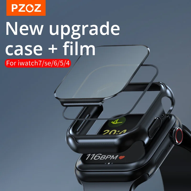 PZOZ For iWatch 8 7 5 4 3 SE2 Case Screen Protectors Glass Protection Film For Apple Watch 7 5 SE Glass+Case 45mm 41mm 40mm 44mm
PZOZ For iWatch 8 7 5 4 3 SE2 Case Screen Protectors Glass Protection Film For Apple Watch 7 5 SE Glass+Case 45mm 41mm 40mm 44mm