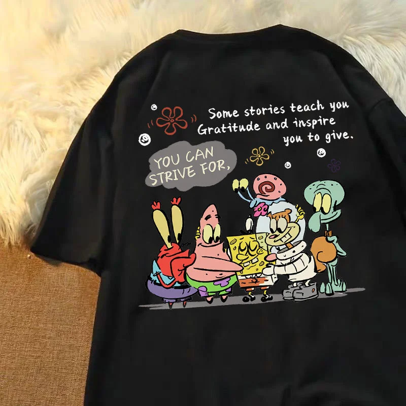 Summer Children Spongebob Squarepants Cartoon T-shirt Casual Short-sleeve Animated Print Retro Cute Boy and Girl Kavaj Best Gift
Summer Children Spongebob Squarepants Cartoon T-shirt Casual Short-sleeve Animated Print Retro Cute Boy and Girl Kavaj Best Gift