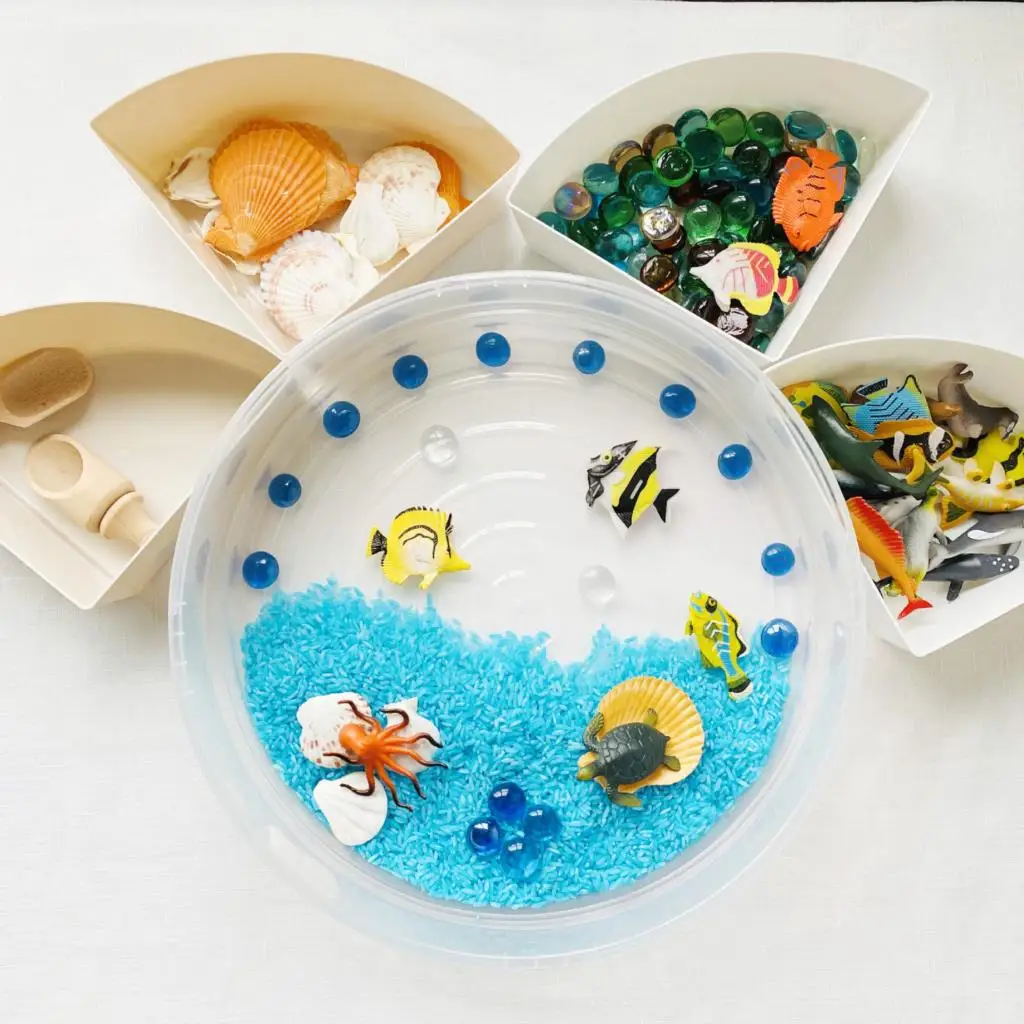 Montessori Sensory Activities Tray Reggio Loose Parts Storage kindergarten Early education Home School Preschool Material
Montessori Sensory Activities Tray Reggio Loose Parts Storage kindergarten Early education Home School Preschool Material