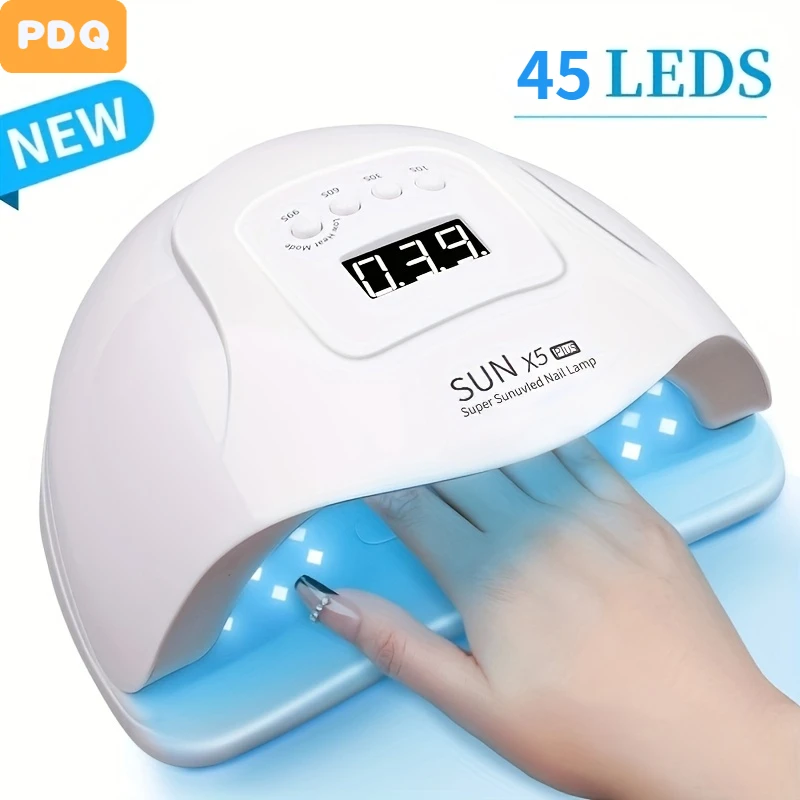 X5 MAX 120W Nail Art UV LED Light 45 LED Professional Gel Polish Drying Light with Timer Auto Sensor Nail Art Fixture
X5 MAX 120W Nail Art UV LED Light 45 LED Professional Gel Polish Drying Light with Timer Auto Sensor Nail Art Fixture