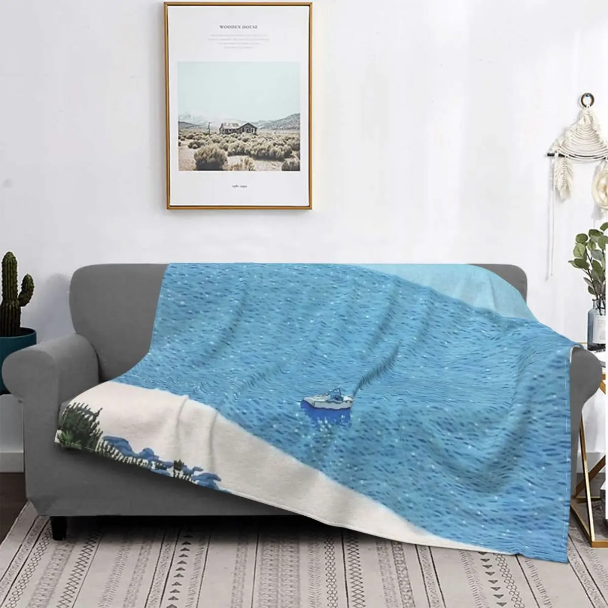Manta a cuadros con diseño de barco en el mar, cubrecamas de muselina, cobertor para cama
Manta a cuadros con diseño de barco en el mar, cubrecamas de muselina, cobertor para cama