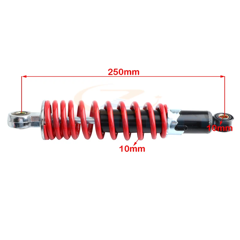 250mm 10mm rear shock absorber suspension spring For 50cc 70cc 90 110cc 125cc ATV Go Kart Buggy Quad Dirt Bike
250mm 10mm rear shock absorber suspension spring For 50cc 70cc 90 110cc 125cc ATV Go Kart Buggy Quad Dirt Bike