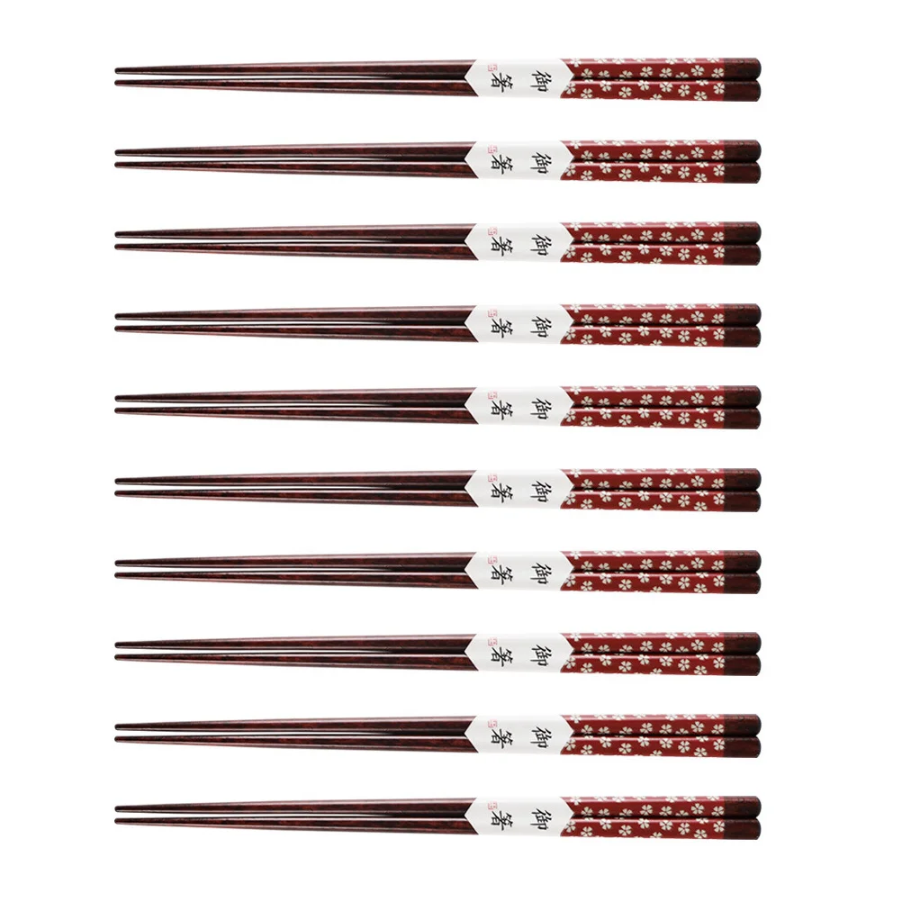 10 Pairs Hardwood Chopsticks Japanese Style Reusable Chopsticks Natural Chop Sticks Dishwasher Safe Red
10 Pairs Hardwood Chopsticks Japanese Style Reusable Chopsticks Natural Chop Sticks Dishwasher Safe Red