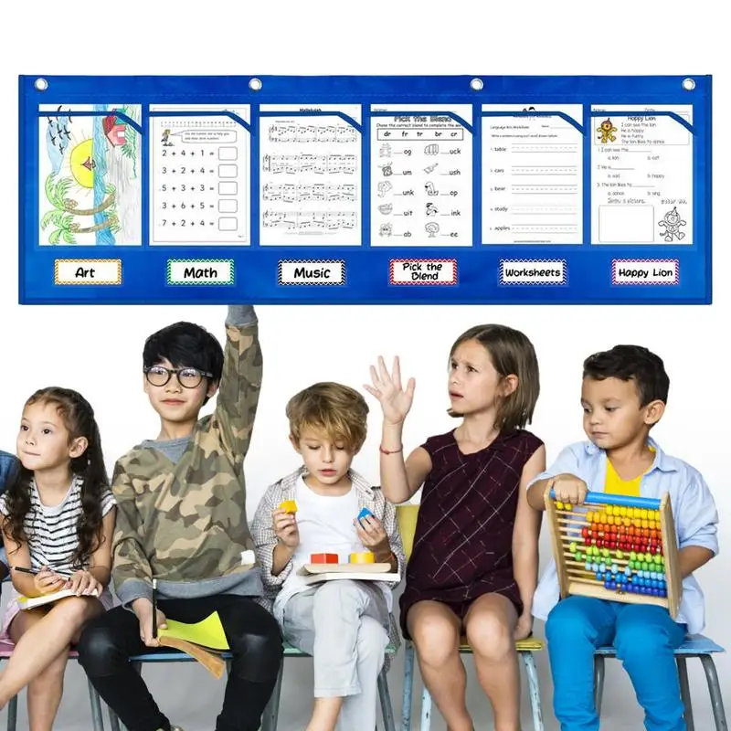 Office Wall Storage Hanging File Pocket Chart Wall File Holder With Labels School Paper Organizer For Home With 6 Transparent
Office Wall Storage Hanging File Pocket Chart Wall File Holder With Labels School Paper Organizer For Home With 6 Transparent