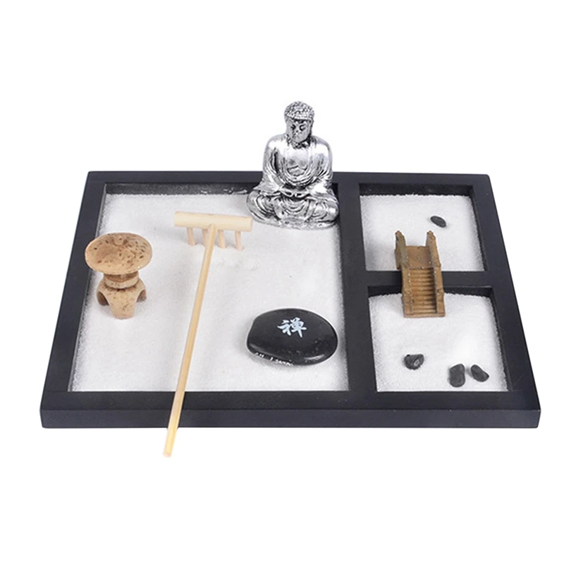 Zen Sand настольные поделки креативное украшение для сада, китайское украшение для дома, гостиной, спальни, статуя Будды
Zen Sand настольные поделки креативное украшение для сада, китайское украшение для дома, гостиной, спальни, статуя Будды