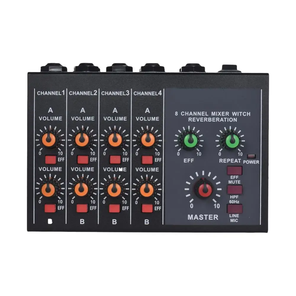 Sound Mixer Professional Mixer Karaoke 8 Channel Studio Audio DJ Mixing Console Amplifier Digital Mini Microphone Sound Card
Sound Mixer Professional Mixer Karaoke 8 Channel Studio Audio DJ Mixing Console Amplifier Digital Mini Microphone Sound Card