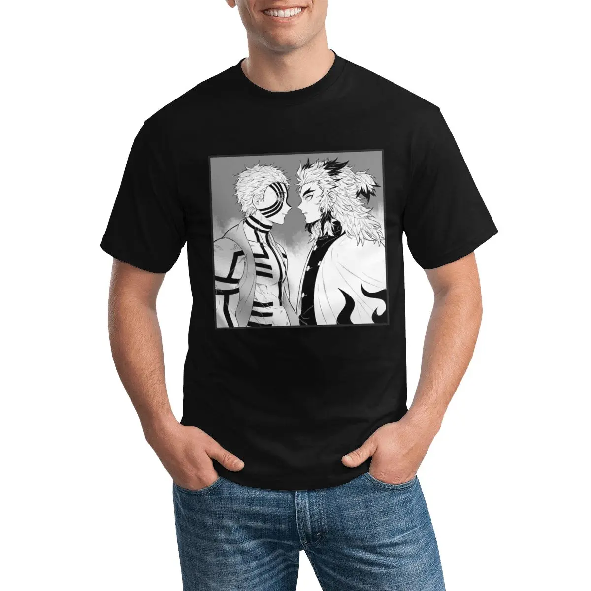 Kyojuro Rengoku Vs Akaza Demon Slayer Fight Hip Hop T Shirt Mens anime manga Casual T-Shirt Round Neck Beach Tees
Kyojuro Rengoku Vs Akaza Demon Slayer Fight Hip Hop T Shirt Mens anime manga Casual T-Shirt Round Neck Beach Tees