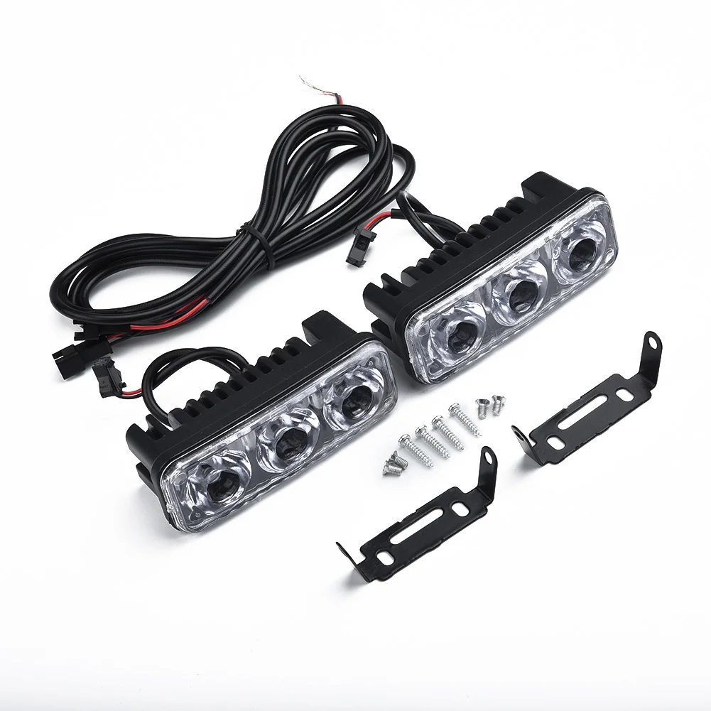3LED Car Daytime Running Light Hot Sale Super White High Power Light Fog Lamp Universal 6000K~7000K Quick Mounting Parts
3LED Car Daytime Running Light Hot Sale Super White High Power Light Fog Lamp Universal 6000K~7000K Quick Mounting Parts