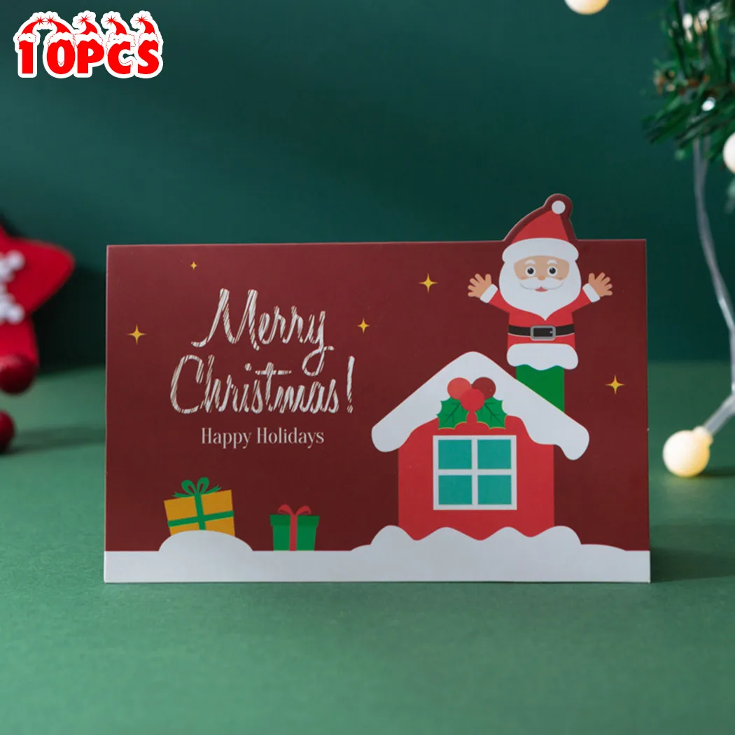 10pcs Christmas Greeting Card With Envelopes Xmas Invitation Cards For Party New Year Greeting Card Anniversary Gifts Postcard
10pcs Christmas Greeting Card With Envelopes Xmas Invitation Cards For Party New Year Greeting Card Anniversary Gifts Postcard