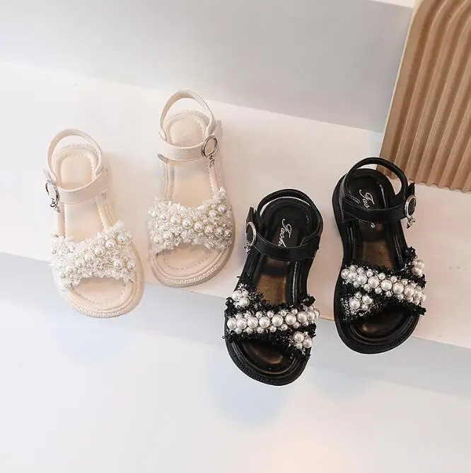 Girls Sandals Kids Summer Roman Shoes 2022 Elegant Pearl Rhinestone Party Princess Shoe Flats Non-slip Casual Girl Beach Sandals
Girls Sandals Kids Summer Roman Shoes 2022 Elegant Pearl Rhinestone Party Princess Shoe Flats Non-slip Casual Girl Beach Sandals