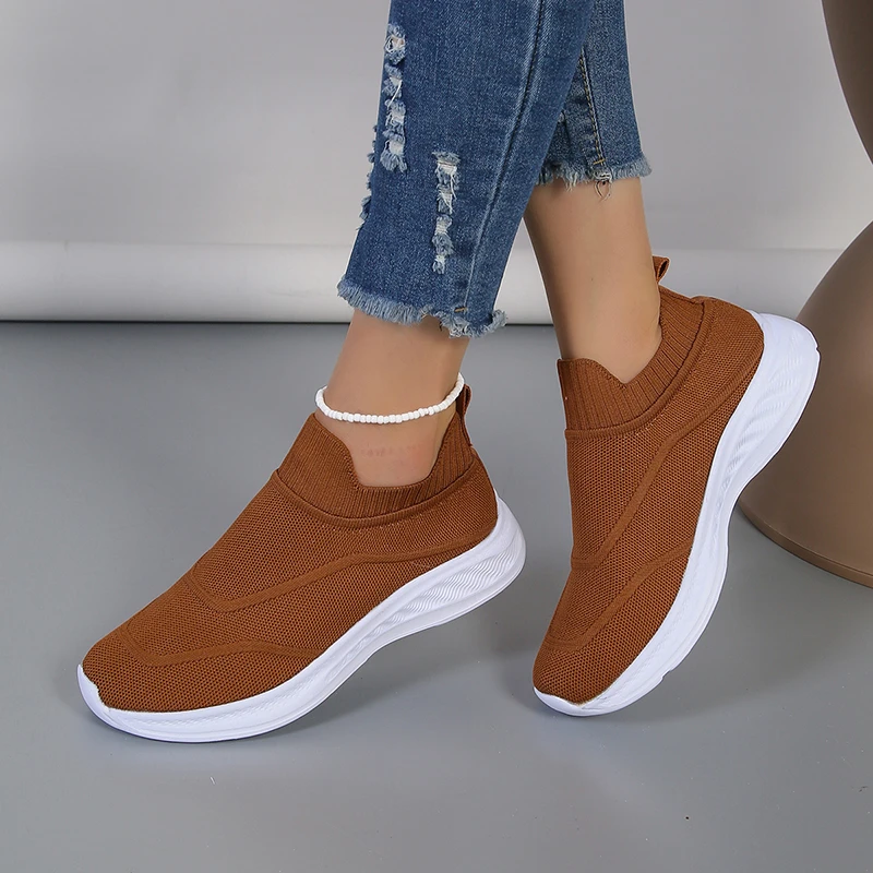 Women's Casual Vulcanized Shoes Woman Mesh Sneakers Women Knitted Flat Ladies Slip On Female Footwear Size Feminino
Women's Casual Vulcanized Shoes Woman Mesh Sneakers Women Knitted Flat Ladies Slip On Female Footwear Size Feminino