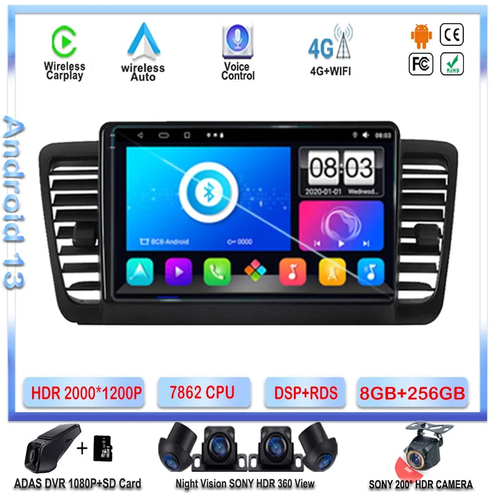 7862 ЦП Android 13 для Subaru Outback 3 Legacy 4 2004 2005 2007 2008 2009 GPS-навигация стерео головное устройство мультимедийный плеер DVD
7862 ЦП Android 13 для Subaru Outback 3 Legacy 4 2004 2005 2007 2008 2009 GPS-навигация стерео головное устройство мультимедийный плеер DVD