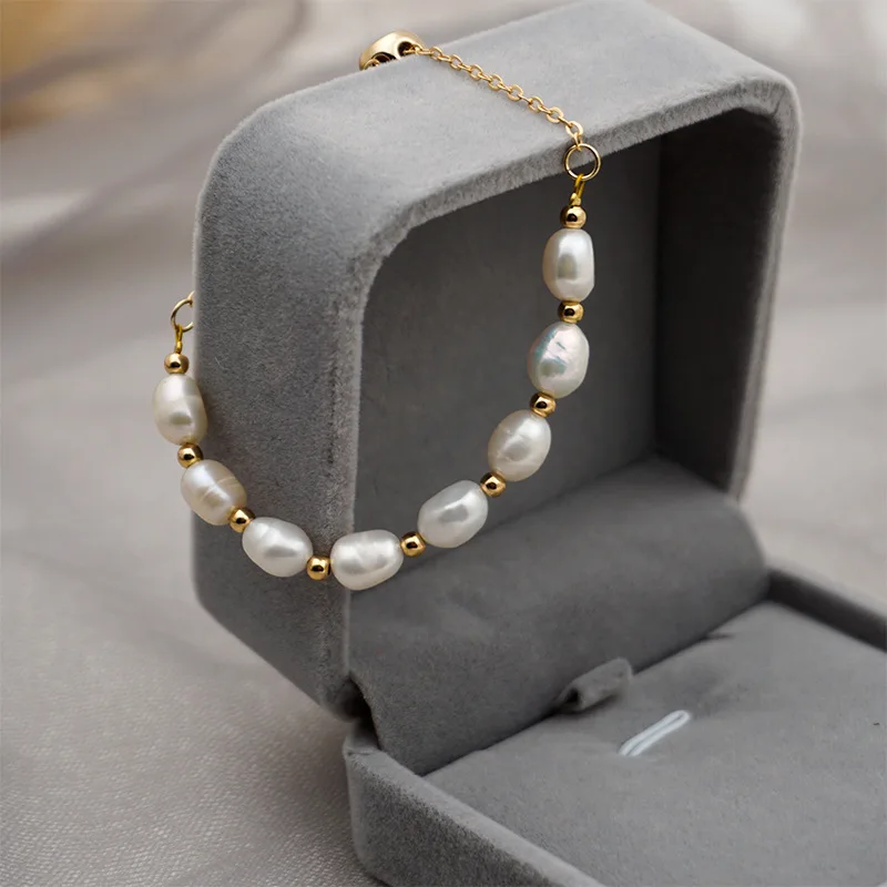 Minar Dainty Baroque Freshwater Pearl Charm Bracelet for Women Ladies Adjusting Gold Color Beaded Bracelets Bridal Accessories
Minar Dainty Baroque Freshwater Pearl Charm Bracelet for Women Ladies Adjusting Gold Color Beaded Bracelets Bridal Accessories