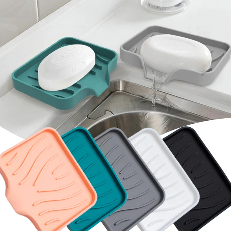 Self Draining Soap Bar Holder Silicone Kitchen Sink Soap Dish Sponge Tray Dish Soap Dispenser Countertop Storage Tray
Self Draining Soap Bar Holder Silicone Kitchen Sink Soap Dish Sponge Tray Dish Soap Dispenser Countertop Storage Tray